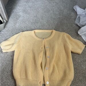 Yellow Women's cardigan